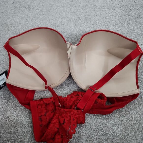 NWT Frederick’s of Hollywood Heartthrob Superboost Lace Bra (Size 40D) - Picture 5 of 6